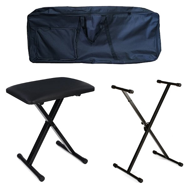 Kit de Acessórios para Teclado AudioDriver com Capa Grande - Kit Essential