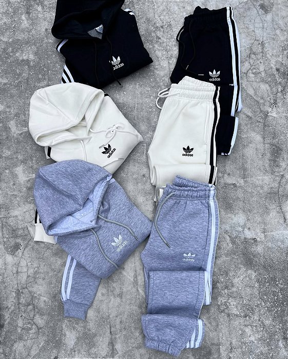Conjunto moletom jogger adidas