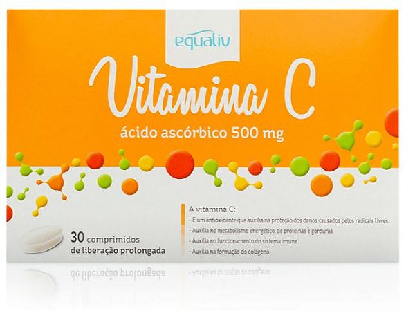 Vitamina C 30 comp. - Equaliv - Gi&Rafa Caribé Nutrição e Saúde