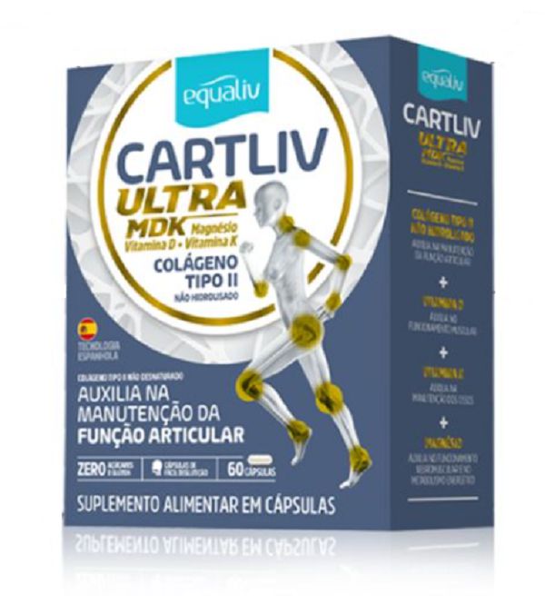 Cartiliv Ultra com Vitaminas, D, K e Magnésio 60 caps.
