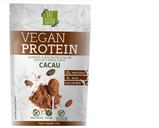 Vegan Protein Cacau - Sachê 30G - 22gramas de Proteína