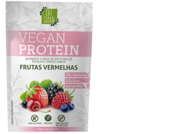Vegan Protein Frutas Vermelhas - Sachê 30G - 23gramas de Proteína