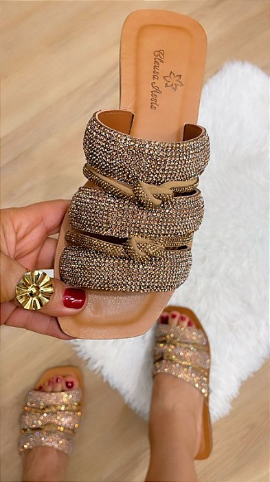 Chinelo Prin Ouro