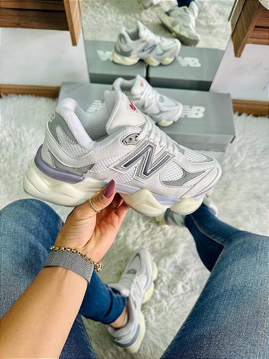 Tênis NB Branco/Cinza