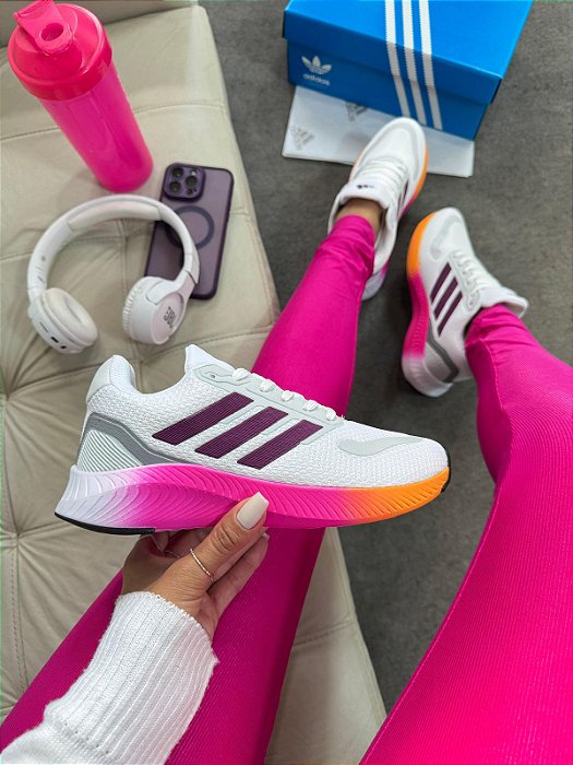 Tênis Falcon Branco/Rosa