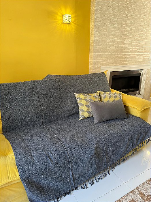 Manta Cinza Mesclado