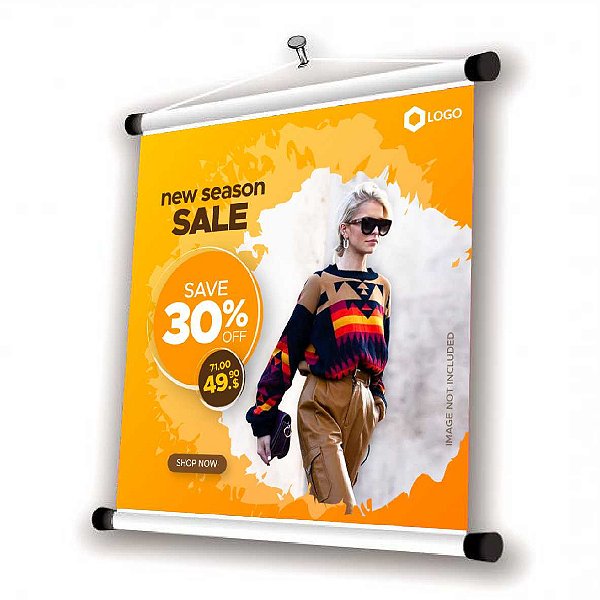 Banner 70x100 cm – Lona 440g • Impressão Colorida (1 unid)