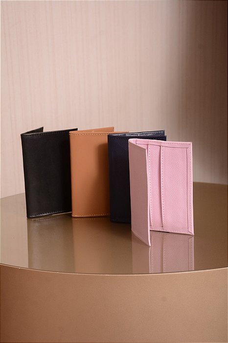 Porta Passaporte Couro com Estampa