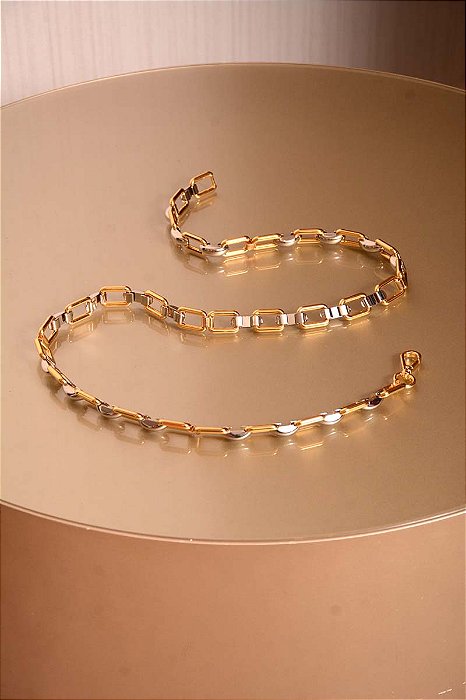 Cinto Elos Ônix e Dourado