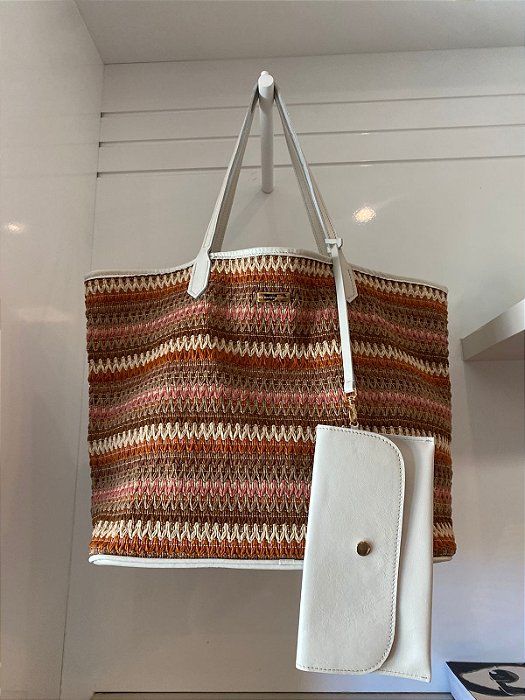 Bag Colorida com Couro Off