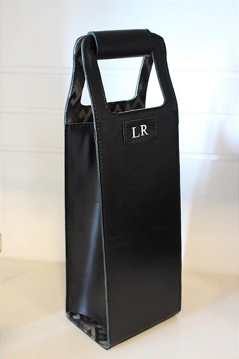 Porta Vinho Personalizado preto