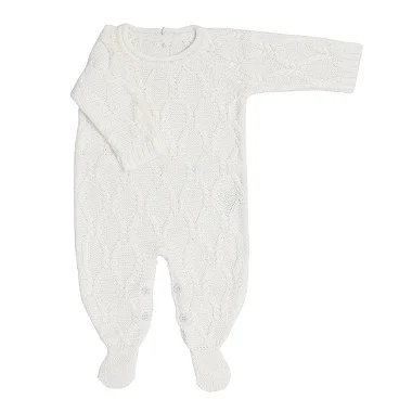 Macacão em Tricot Bebê Gili Branco