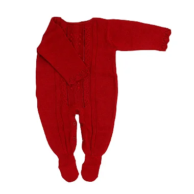 Macacão em Tricot Bebê Trigo Vermelho