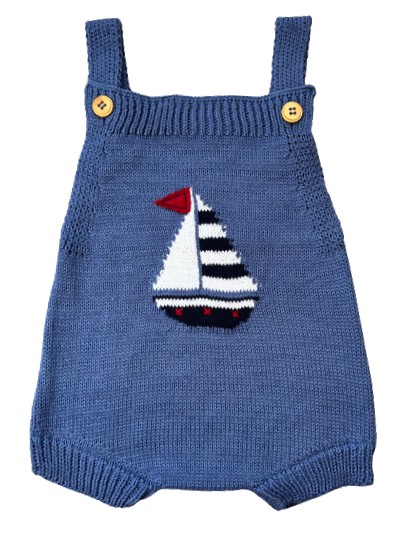 Romper em Tricot Naval - Azul Marinho