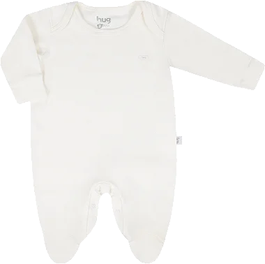 Macacão Longo em Suedine Bebê Off White