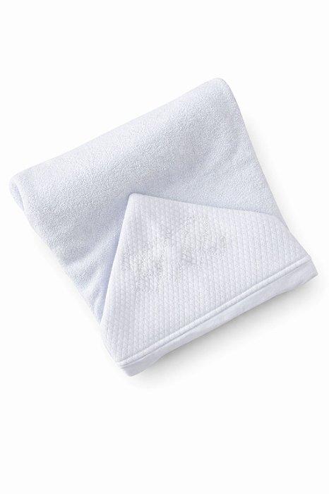 Toalha de Banho Infantil com Capuz Branco Provençal