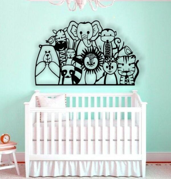 Painel Animal Para Quarto de Bebê