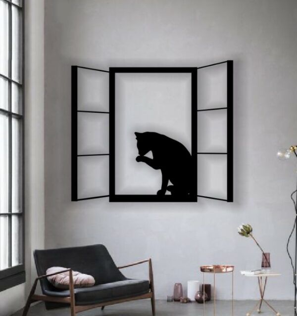 Quadro Gato na Janela