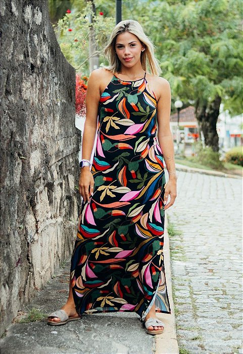 VESTIDO LONGO TROPICALIA