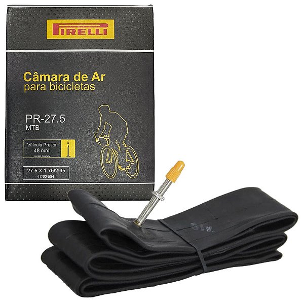 CÂMARA DE AR PIRELLI MTB 27.5X1.75/2.35 - VÁLVULA PRESTA 48 MM