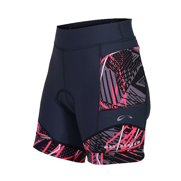 SHORTS FEMININO SOL MATRIX | PRETA, ROSA E GRAFITE