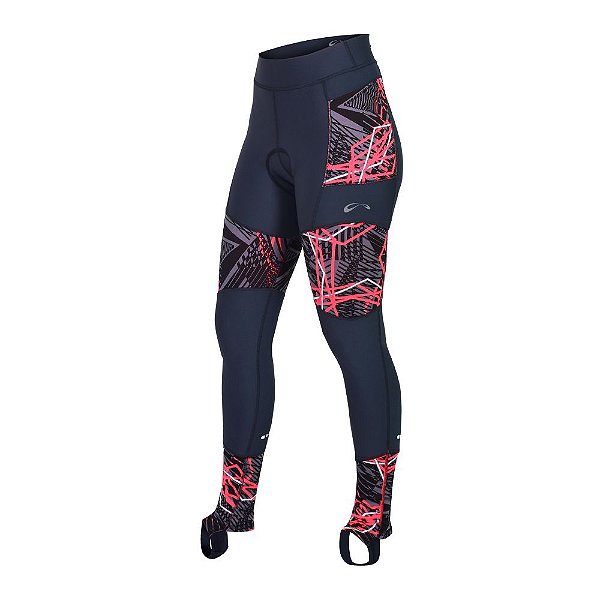 CALÇA FEMININA SOL MATRIX | PRETA E ROSA