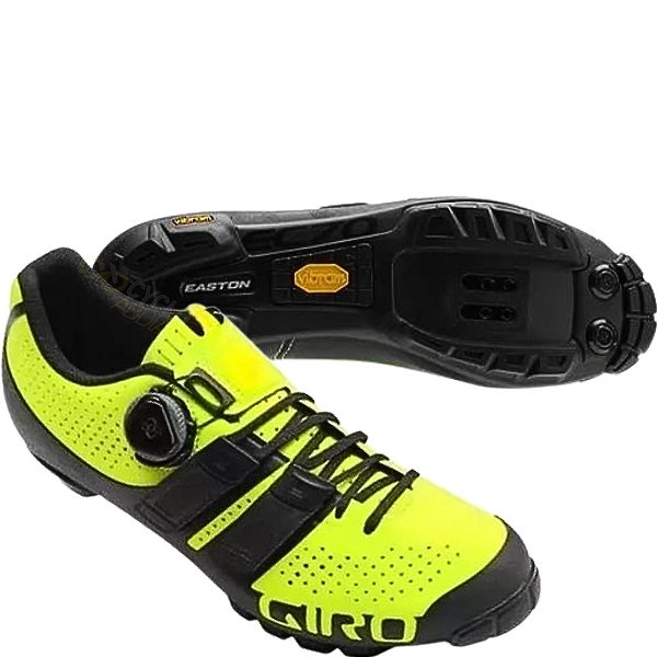 SAPATILHA GIRO CODE TECHLACE - MTB | PRETA E VERDE NEON