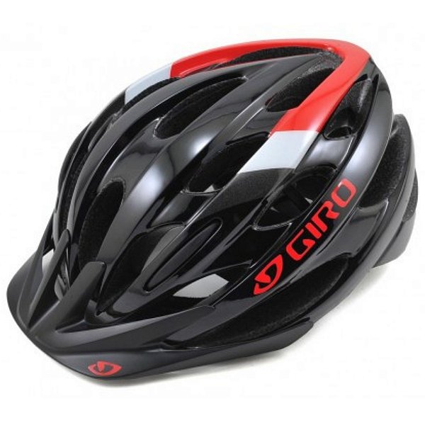 CAPACETE GIRO REVEL TAMANHO U (54-61 CM) | PRETO E VERMELHO BRILHANTE