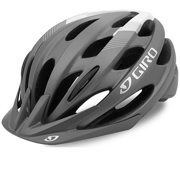 CAPACETE GIRO REVEL TAMANHO U (54-61 CM) | TITÂNIO E BRANCO FOSCO