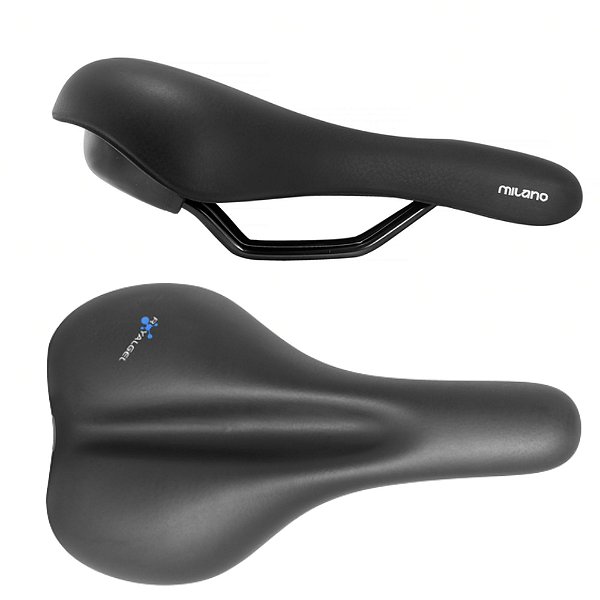 SELIM SELLE ROYAL NEW MILANO MTB GEL 158X272 MM | PRETO