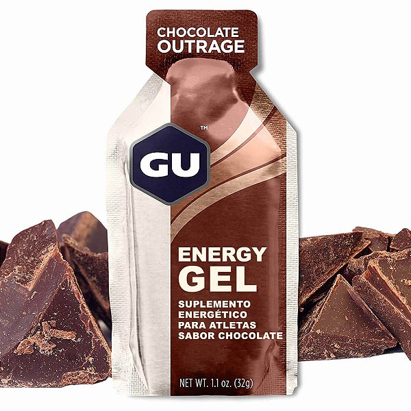 SACHÊ GU ENERGY GEL SABOR CHOCOLATE BELGA - UN