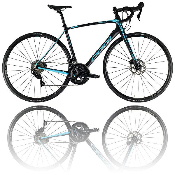 BICICLETA ARO 700 OGGI CADENZA 500 DISC 2021 - TAMANHO 47.5/52 (S) | PRETO E AZUL