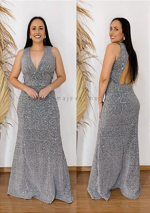 Vestido Diane Prata