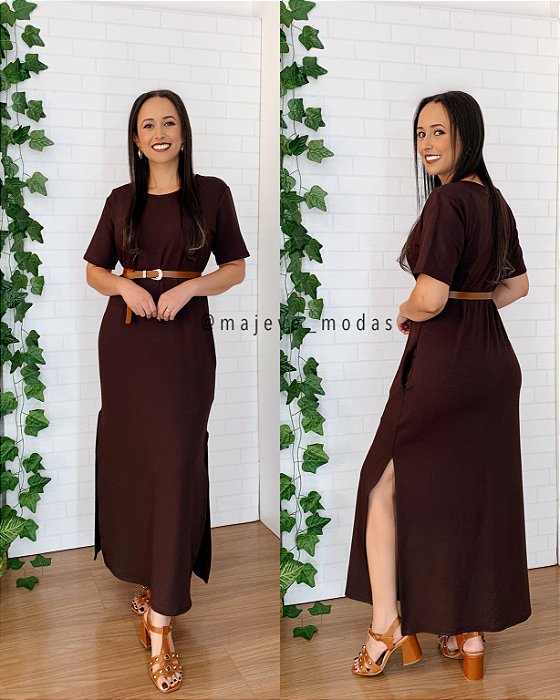 Vestido Soraia Marrom