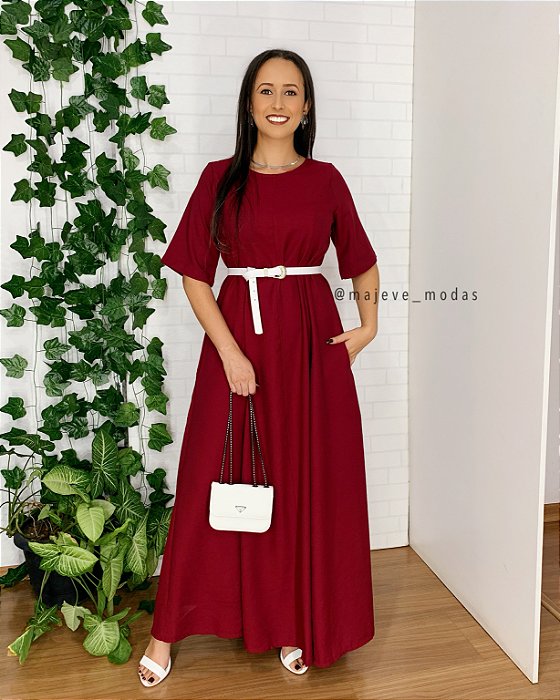 Vestido Micheli Marsala