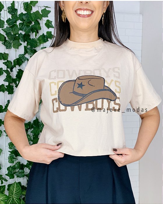 Cropped Tee-shirt Cowboys Nude