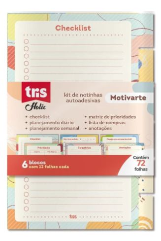 Kit de Notas Autoadesivas Motivarte - To Do List - Tris