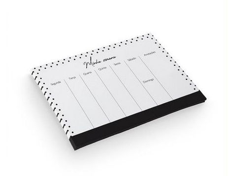 Planner de Mesa Black 54 fls. - BRW