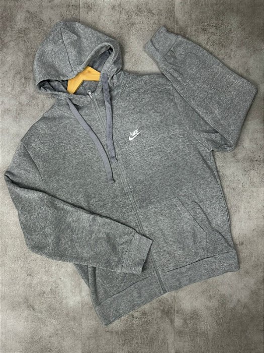 Jaqueta Nike Club Hoodie Cinza Unissex