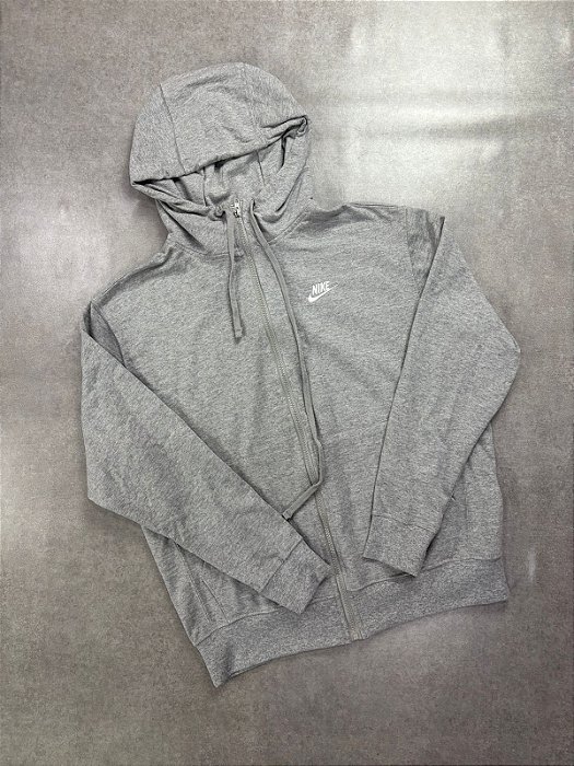 MOLETOM NIKE CLUB CINZA