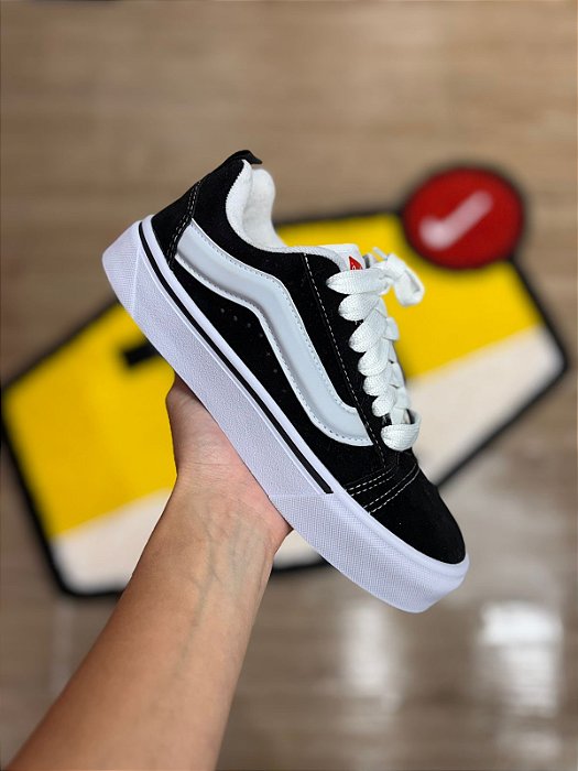 TÊNIS VANS KNU SKOOL BLACK TRUE WHITE