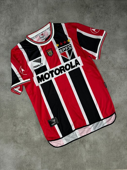 Camisa Retro Listrada São Paulo 2000 Away