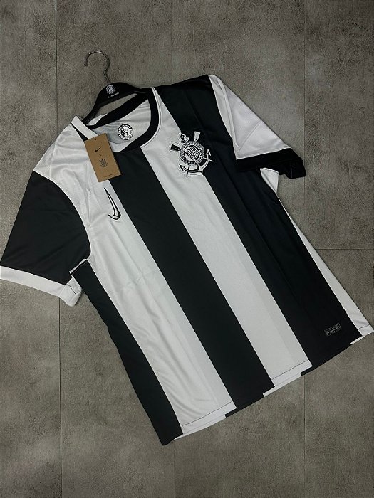 Camisa Corinthians III 24/25 s/n° Torcedor Nike Masculina - Branco+Preto