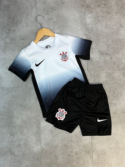KIT INFANTIL CORINTHIANS l 24/25 Branco Degrade
