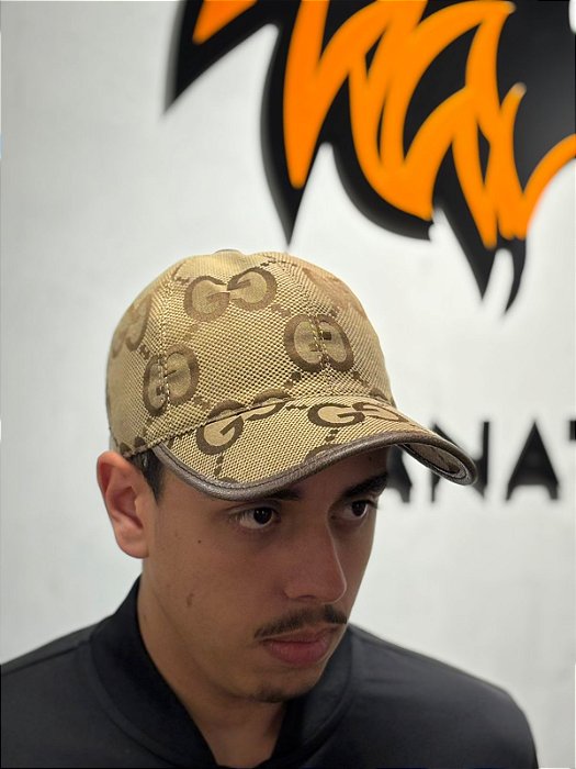 Bone Gucci Couro Bege 25/26