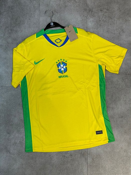 Camisa Nike Brasil I 2024/25 Torcedor Amarela