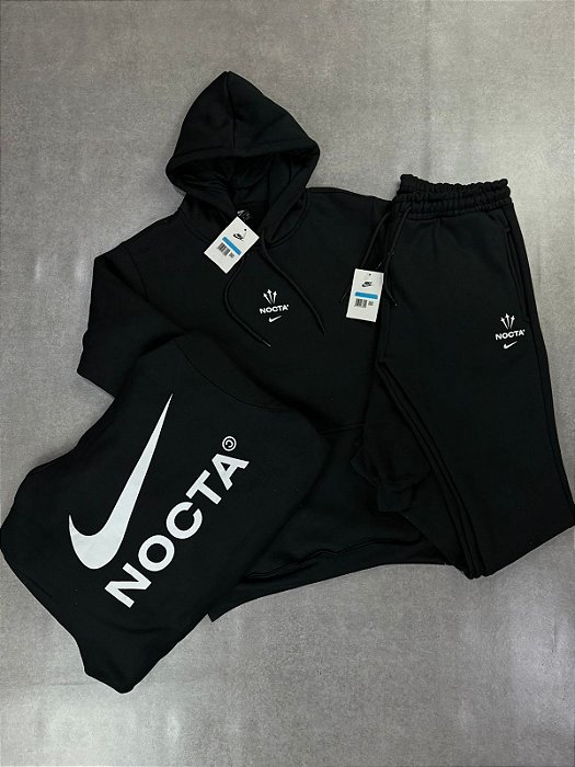 Conjunto Moletom Nike Nocta Preto
