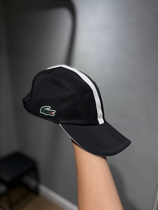 BONÉ LACOSTE  SPORTLIGHT  PRETO