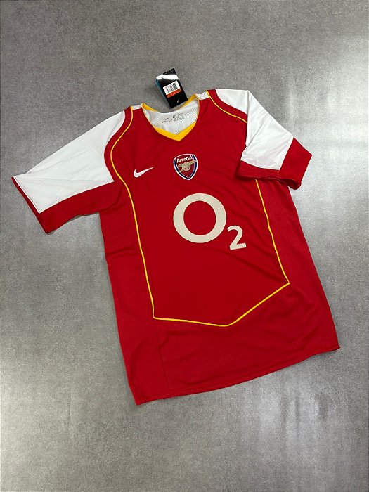 Camisa Arsenal retro Henry 14  Vermelha