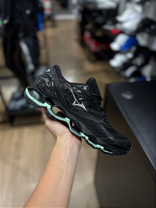 TÊNIS UNISSEX MIZUNO  PROPHECY 8 PRETO/VERDE